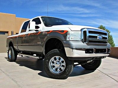 Ford : F-250 XLT 05 lifted f 250 crew 4 x 4 diesel upgraded injectors programmer exhaust