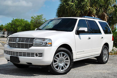 Lincoln : Navigator Limited Edition 2011 navigator rare limited edition 4 wheel drive white diamond florida
