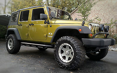 Jeep : Wrangler Unlimited X 4 Door 4WD $3k Extras Lift Rims Tires 2008 lifted jeep wrangler jk unlimited x 4 dr 4 wd 3 k in extras lift rims tires