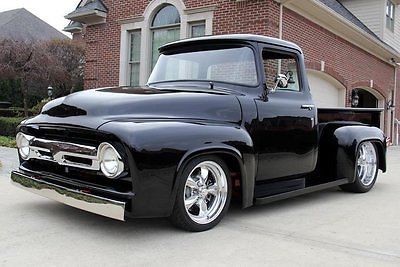 Ford : Other Pro-Touring 56 ford f 100 big window resto mod pro touring corvette suspension 4 wheel disc