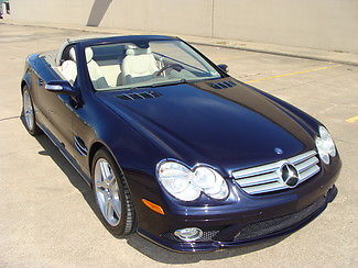 Mercedes-Benz : SL-Class 550 Panorama Power Convertible Roof 2008 550 slr 32000 actual miles navigation heated and cooled seats nice
