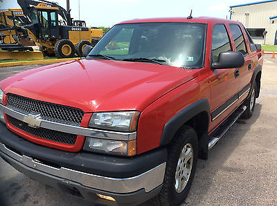 Chevrolet : Avalanche Z71 04 avalanche z 71 pick up 1500 crew cab 4 door 4 x 4 red very nice