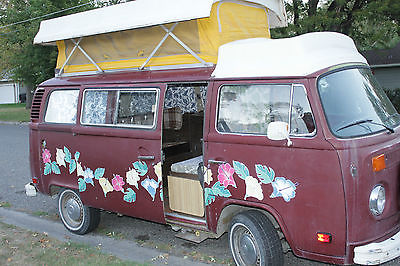 Volkswagen : Bus/Vanagon 76 vw camping w stove and propane tank custom artistic exterior paint