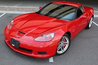 Chevrolet : Corvette Z06 2007 chevrolet corvette z 06.7.0 v 8 6 m t victory red 21 k miles clean car fax