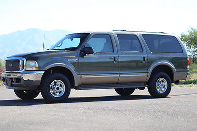 Ford : Excursion MONEY BACK GUARANTEE 2002 ford excursion diesel 4 x 4 4 wd leather limited sport utility 7.3 l inspected