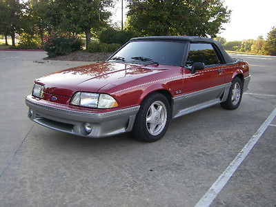Ford : Mustang Ford Mustang 1991 ford mustang gt convertible 71000 miles 5.0 h o automatic super clean