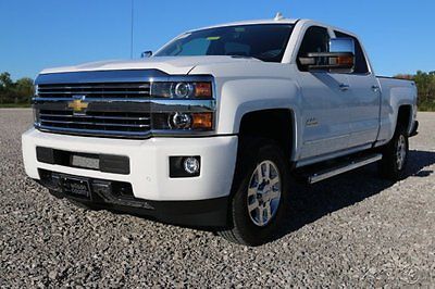 Chevrolet : Silverado 3500 Crew Cab High Country 4x4 6.6 Duramax Summit White Allison, Sunroof, Safety Seat Bose 4GLTE Leather Bose Navigation Bed Liner