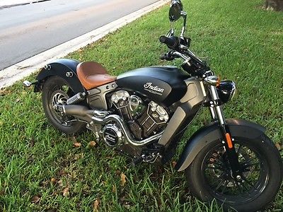 Indian : Indian Scout 2015 flat black indian scout perfect condition w dirty bird exhaust saddlebags