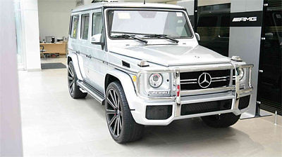 Mercedes-Benz : G-Class 4MATIC 4dr G63 AMG G63 AMG G WAGON SILVER BLACK GIANELLE 24'S NAVIGATION CPO CERTIFIED AMG 63 2014