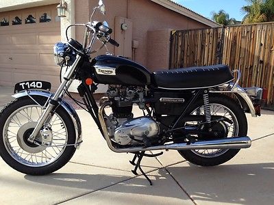 Triumph : Bonneville 1973 triumph bonneville t 140 750 5 speed original with paper bsa norton