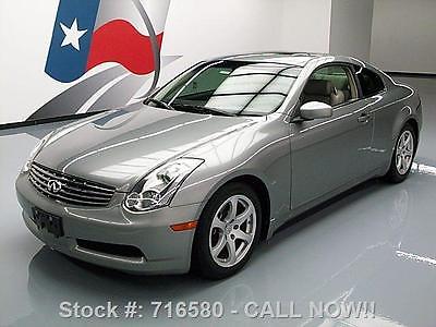 Infiniti : G35 COUPE AUTO SUNROOF HEATED LEATHER 2006 infiniti g 35 coupe auto sunroof heated leather 57 k 716580 texas direct