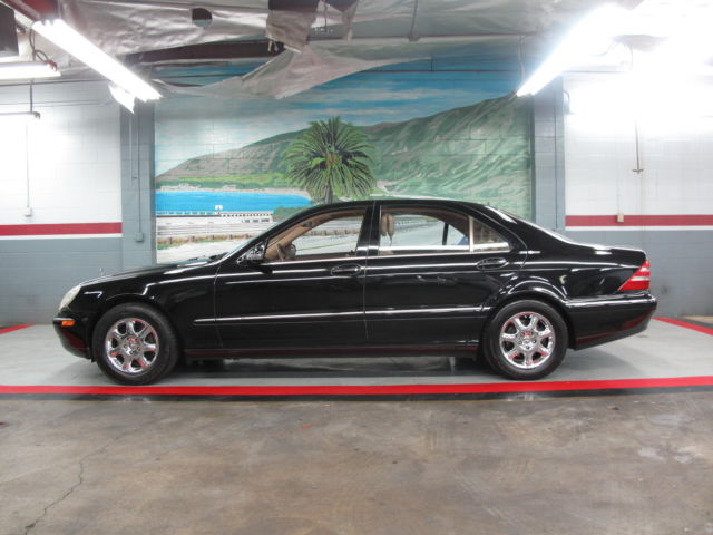 Mercedes-Benz : S-Class 4dr Sdn 4.3L 2001 mercedes s 430.100 carfax certified black rust free real nice