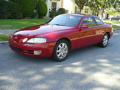 Lexus : SC Red Gorgeous California Rust Free  Lexus SC400 Coupe  Bright Red  Chrome Alloys