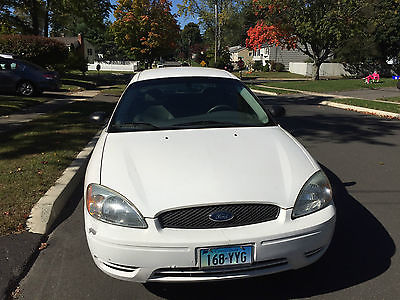 Ford : Taurus SE 2007 white ford taurus 4 door 3.0 l v 6 grey int well cared for