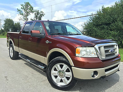 Ford : F-150 King Ranch Crew Cab Pickup 4-Door 2007 ford f 150 king ranch crew cab pickup 4 door 4 x 4 new tires sunroof 2 keys