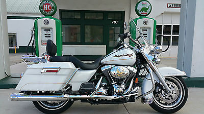 Harley-Davidson : Touring 2008 road king 11 k mi mint white 6 speed 96 1584 cc security screamin eagle pipes