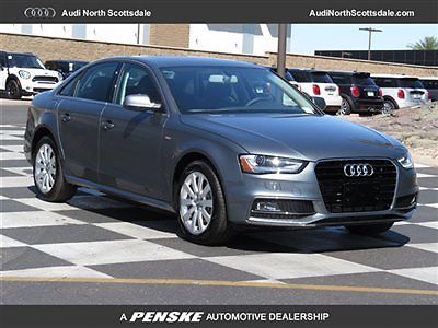 Audi : A4 Premium Package FWD 2.0 New Gray Audi A4 Bluetooth Heated Black Leather Sun Roof Ipod Sirius XM LED;s