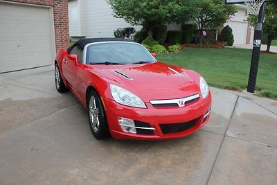 Saturn : Sky Base 2007 saturn sky convertible red black top black leather one owner