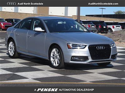 Audi : A4 Premium Package 2.0 FWD Navigation New Silver Audi A4 Bluetooth Black Heated Leather Ipod Navigation Sun Roof