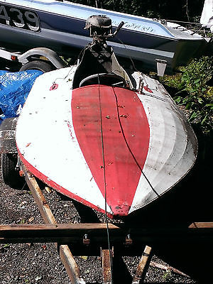 1940's-1960's Canvas topped Hydroplane Hydro Race boat
