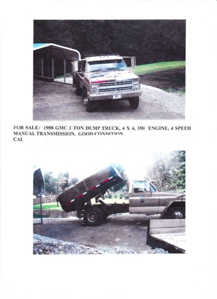 1988 Chevy Dump Truck