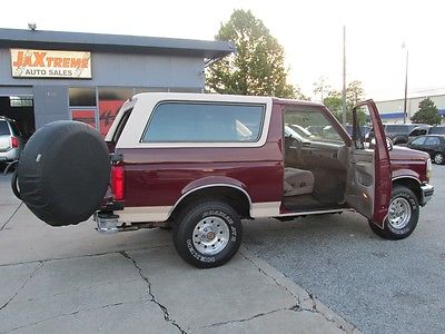 Ford : Bronco EDDIE BAUER 1992 ford bronco eddie bauer 4 x 4 cold a c all power options a classy daily ride