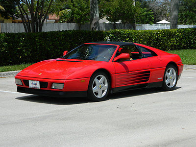 Ferrari : 348 348 TS Targa 1992 ferrari 348 ts 27 k miles rosso corsa beige 5 speed gated shifter collector