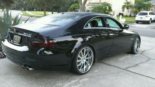 Mercedes-Benz : CLS-Class CLS55 AMG Mercedes CLS55 AMG with HRE Wheels & Hankook Tires-Elegant Automobile