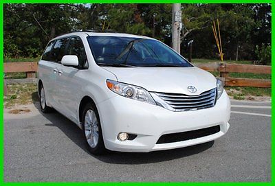 Toyota : Sienna Limited AWD 4WD PEARL WHITE NAVIGATION REAR DVD DUAL MOON ROOF NAV CAMERA BT AUDIO  SERVICED EXTRA CLEAN MUST SEE AWESOME
