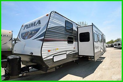 New 2016 Palomino Puma 30FBSS Outside Kitchen Travel Trailer Bunk House Camper