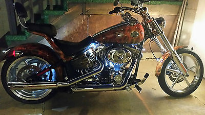 Harley-Davidson : Softail 2011 custom airbrushed harley davidson softail rocker c seven deadly sins