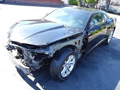 Chevrolet : Camaro LS Coupe 2014 chevrolet camaro ls coupe salvage wrecked repairable project only 9 k miles