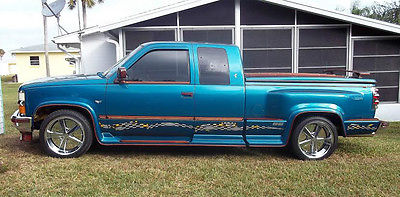 Chevrolet : C/K Pickup 1500 1994 chevrolet 1500 extended cab pick up frame off restoration teal blue