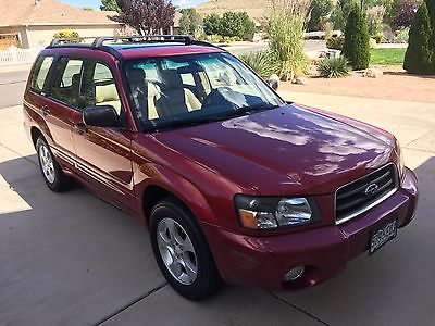 Subaru : Forester XS 2003 subaru forester 2.5 xs cayenne red pearl 4 door awd suv 4 speed automati