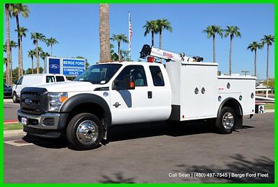 Ford : Other XL Mechanic's Body 2015 f 550 4 wd extended cab diesel service body stellar crane work truck 15 p 550