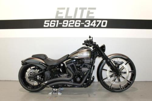 Harley-Davidson : Softail 2015 harley breakout fxsb custom video 26 front wheel exhaust blacked out