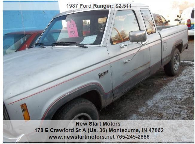 1987 Ford Ranger XLT 2WD EXTENDED CAB PICKUP 2DR