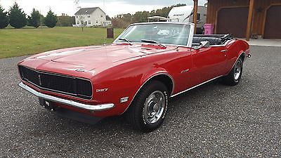 Chevrolet : Camaro RS CONVERTIBLE 1968 chevrolet camaro rally sport convertible numb match ps pb pt ac chevy rs