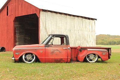 Chevrolet : Other 1972 c 10 short bed step side 383 stroker auto ps pdb air ride rat rod patina