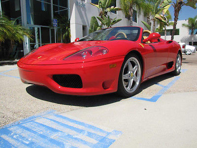 Ferrari : 360 Spider F-1 2004 ferrari 360 spider f 1