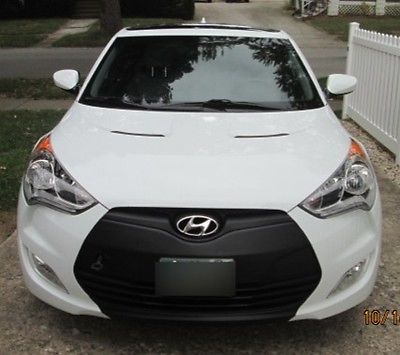 Hyundai : Veloster Base Hatchback 3-Door Veloster, white, gray interior, Tech and Style package, panoramic sunroof