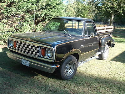 Dodge : Other Pickups Warlock 1978 dodge d 150 warlock stepside pickup 318 v 8 727 automatic sunroof 8 track