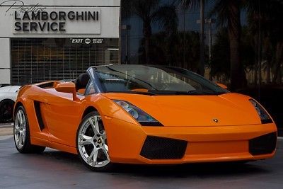 Lamborghini : Gallardo 2007 lamborghini gallardo spyder only 9 k miles pearl orange premium color