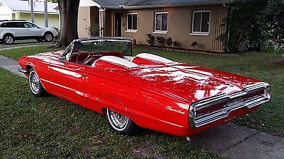 Ford : Thunderbird SportRoadster Convertible 2-Door 1966 ford thunderbird convertible sportroadster wirewheels red 390 frameup resto