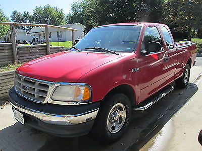 Ford : F-150 XL Extended Cab Pickup 4-Door 2001 ford f 150 xl red tan interior w rhino liner new tires 74347 miles