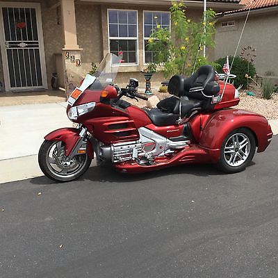 Honda : Gold Wing 1800 cc ca conversion trike candy apple red