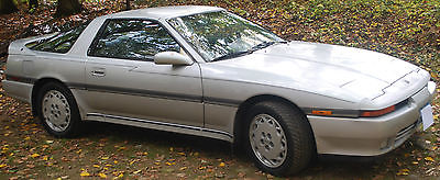 Toyota : Supra Turbo 1989 rare toyota supra turbo charged silver color 2 door 81 k miles targa top