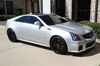 Cadillac : CTS Silver Frost Edition Coupe Rare Silver Frost Edition Navigation Recaro Seats Sunroof Auto Red Calipers More