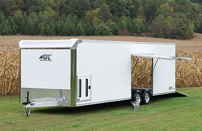 1 LEFT! ATC 28' ALUMINUM ENCLOSED CAR RACE CARGO HAULER TRAILER-HURRY WONT LAST!