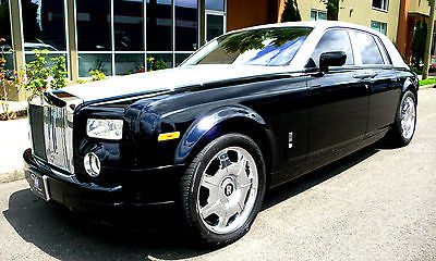Rolls-Royce : Phantom Sedan 4-Door 2007 rolls royce phantom tow tone black and silver very rare only 24 k miles